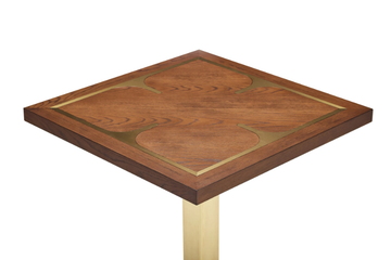 CERVIA - Square wooden and metal table by Papell Design - view 3